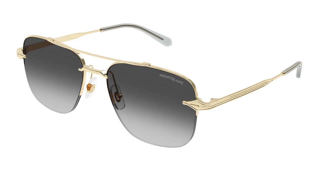 Sonnenbrillen montblanc mb0513s 001 dorado pilot/navigator masculino größe 57mm - Hauptansicht