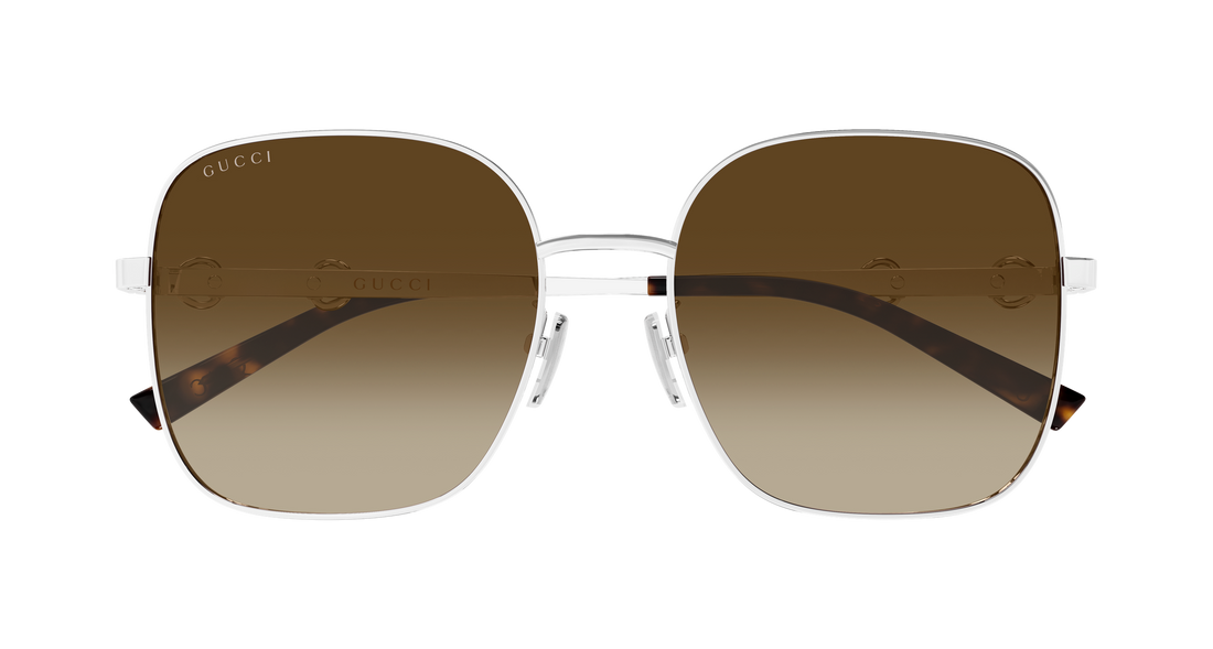 Sunglasses gucci gg2053s 005 plateado rectangular / squared femenino size 58mm - Detailed view