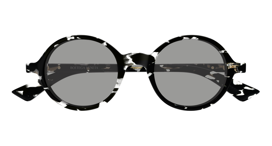 Lunettes de soleil bottega veneta bv1430s 007 negro round/oval/panthos unisex taille 48mm - Vue détaillée