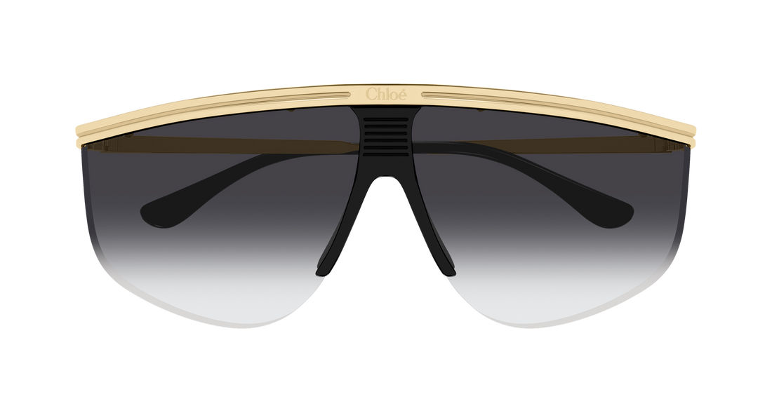 Lunettes de soleil chloé ch0415s 001 dorado pilot/navigator femenino taille 65mm - Vue détaillée