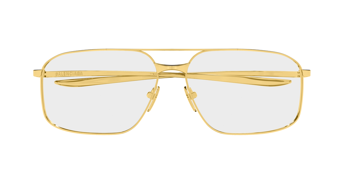 Prescription glasses balenciaga bb0495o 002 dorado pilot/navigator masculino size 61mm - Detailed view