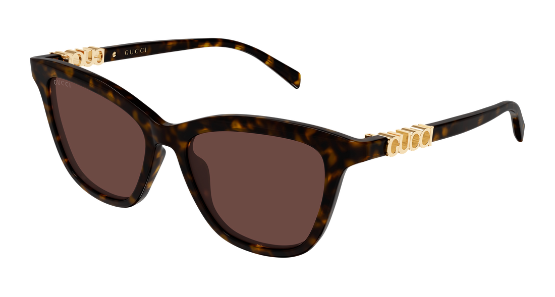 Sunglasses gucci gg2032s 002 havana cat eye femenino size 52mm - Main view