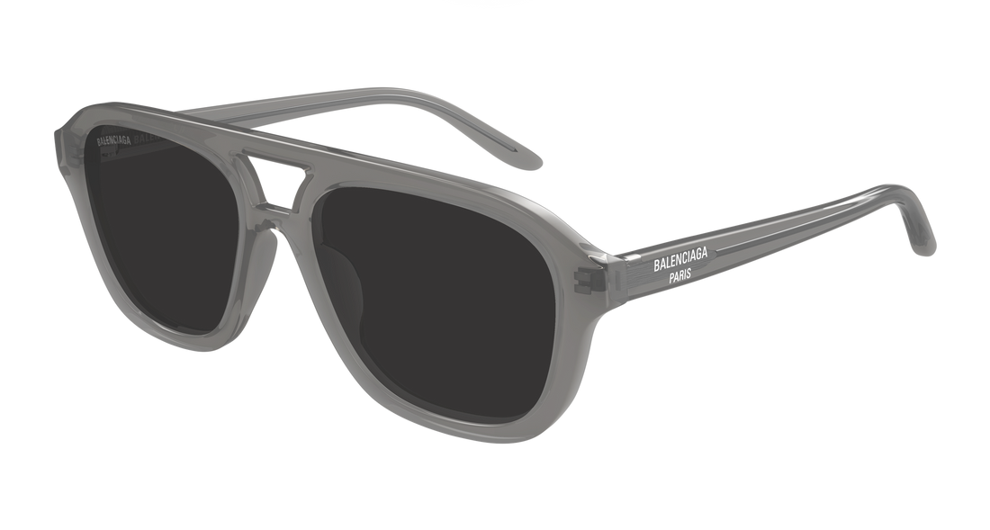 Lunettes de soleil balenciaga bb0525s 005 gris pilot/navigator masculino taille 55mm - Vue principale