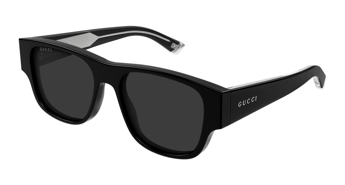 Sunglasses gucci gg2075s 001 negro rectangular / squared masculino size 54mm - Main view
