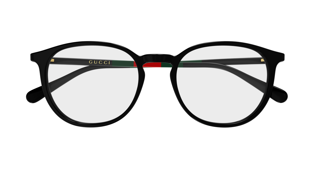 Lunettes de vue gucci gg2266oa 001 negro round/oval/panthos unisex taille 53mm - Vue détaillée