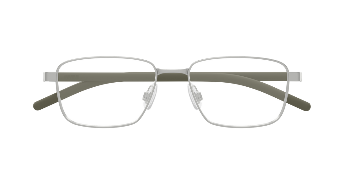 Lunettes de vue puma pu0554o 003 plateado rectangular / squared masculino taille 55mm - Vue détaillée