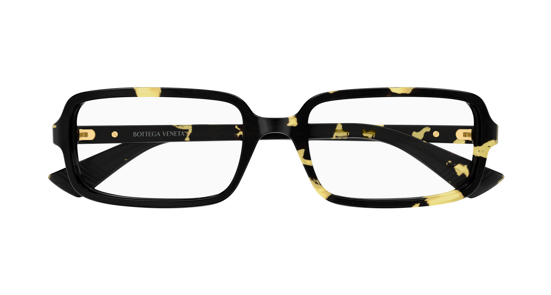 Lunettes de vue bottega veneta bv1500o 002 havana rectangular / squared unisex taille 54mm - Vue détaillée