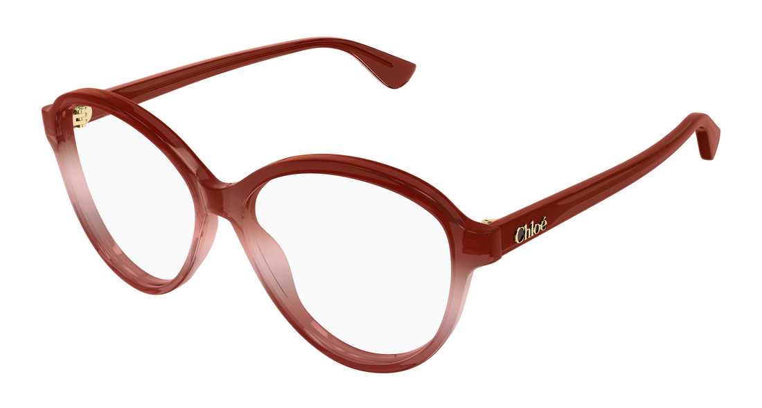 Lunettes de vue chloé ch0392o 004 rojo round/oval/panthos femenino taille 57mm - Vue principale