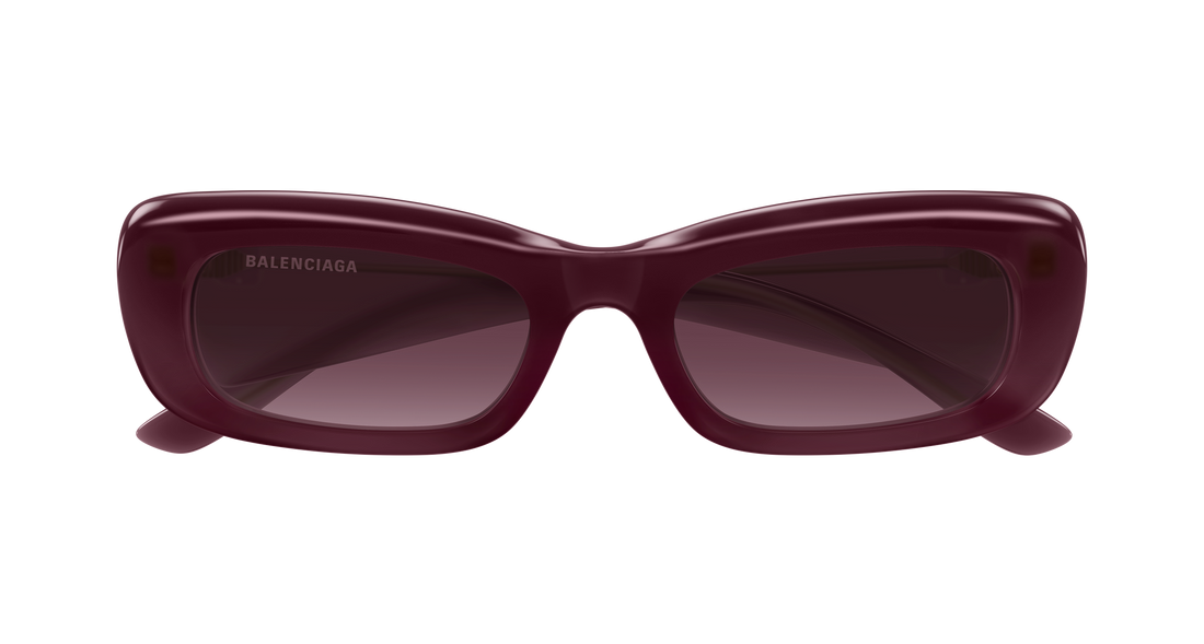 Lunettes de soleil balenciaga bb0504s 004 rojo rectangular / squared femenino taille 55mm - Vue détaillée
