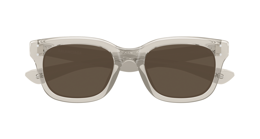 Lunettes de soleil balenciaga bb0522sk 003 beige rectangular / squared unisex taille 54mm - Vue détaillée