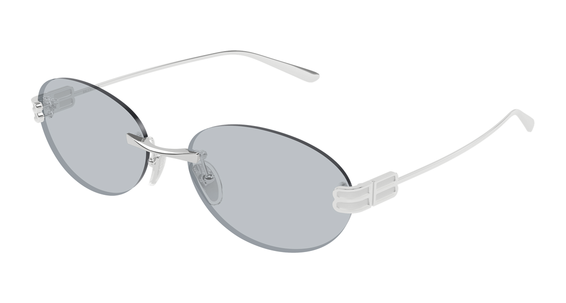 Lunettes de soleil balenciaga bb0541sa 003 plateado round/oval/panthos unisex taille 59mm - Vue principale