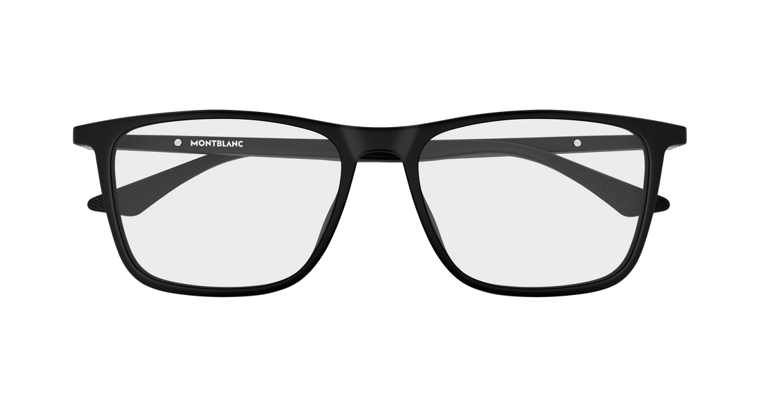 Brillen montblanc mb0509o 005 negro rectangular / squared masculino größe 57mm - Detailansicht