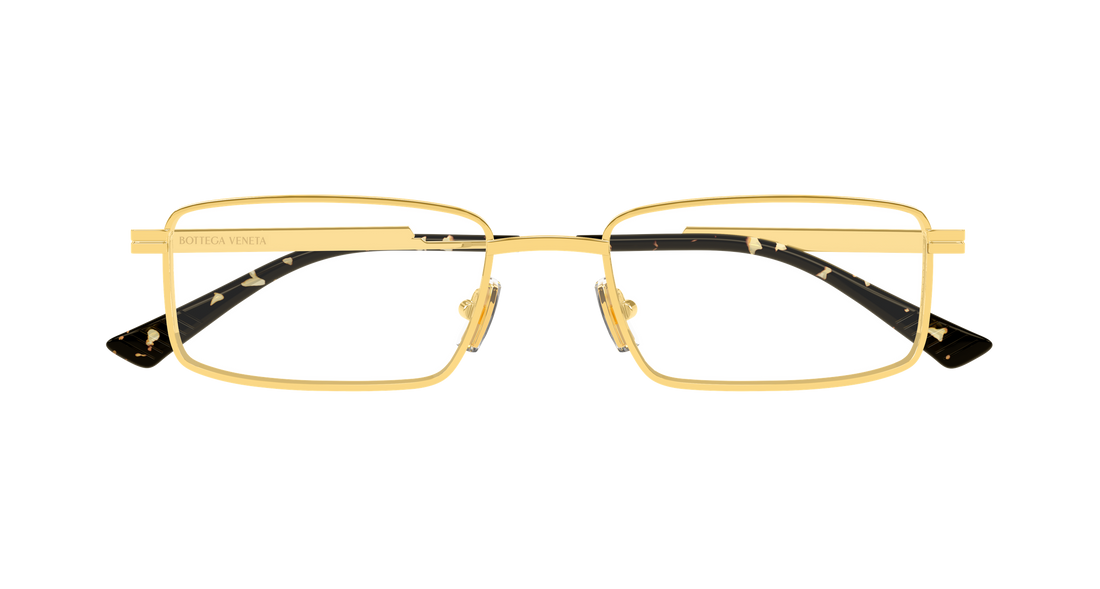 Prescription glasses bottega veneta bv1467o 003 dorado rectangular / squared unisex size 56mm - Detailed view