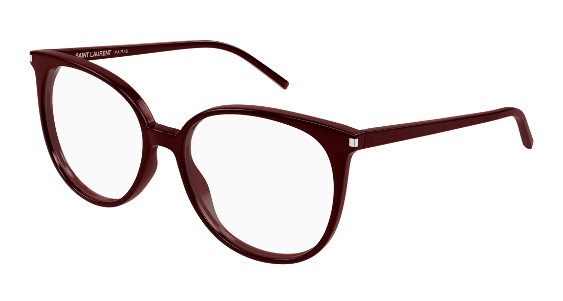 Gafas graduadas saint laurent sl 39 013 burdeos round/oval/panthos femenino talla 54mm - Vista principal