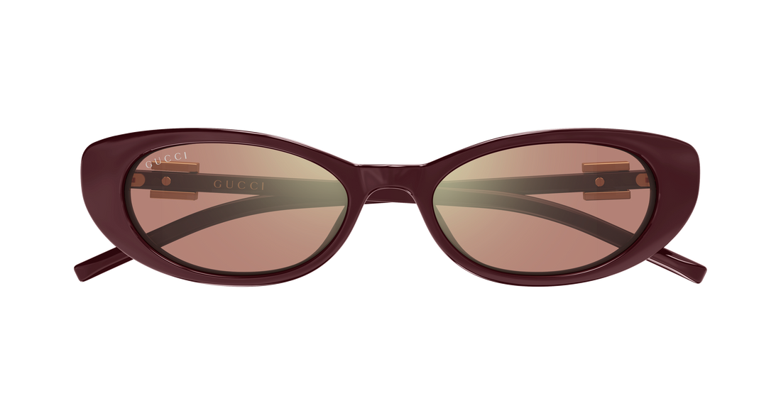 Lunettes de soleil gucci gg1680s 009 marron cat eye femenino taille 52mm - Vue détaillée
