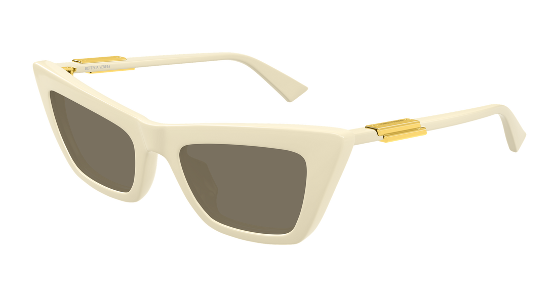 Sunglasses bottega veneta bv1446s 004 beige cat eye femenino size 53mm - Main view