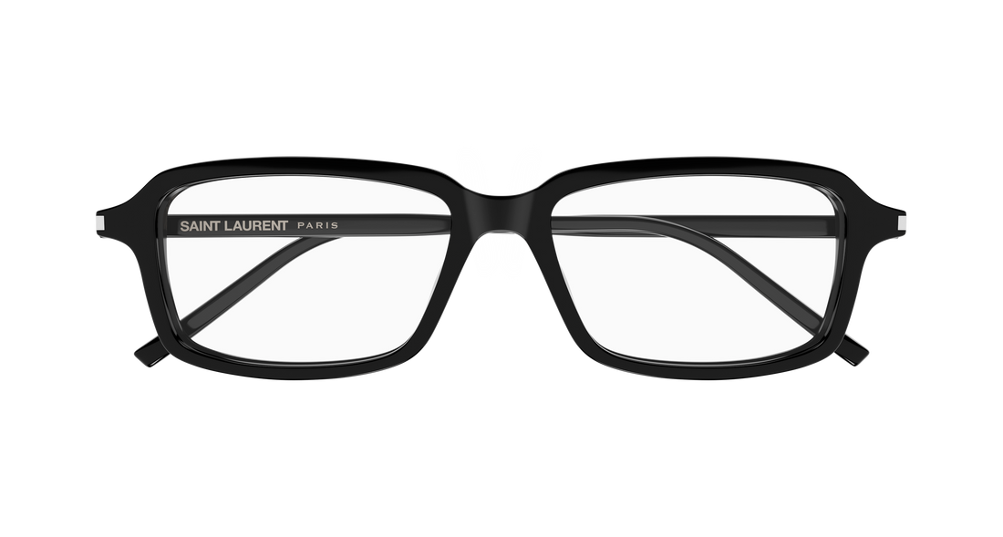 Lunettes de vue saint laurent sl 938 opt 007 negro rectangular / squared masculino taille 55mm - Vue détaillée