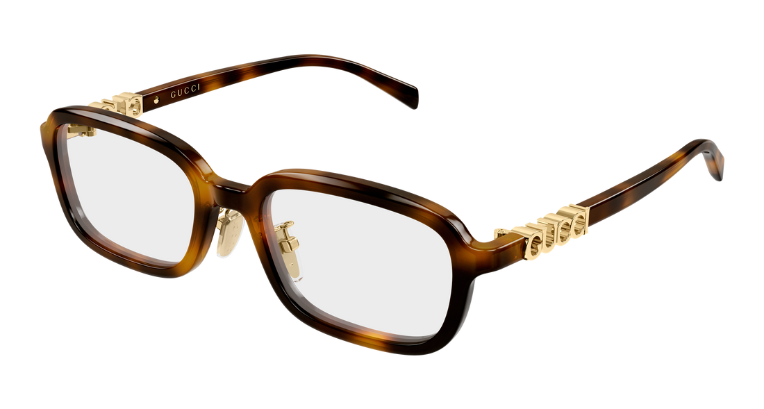 Brillen gucci gg2210oa 002 havana rectangular / squared femenino größe 53mm - Hauptansicht