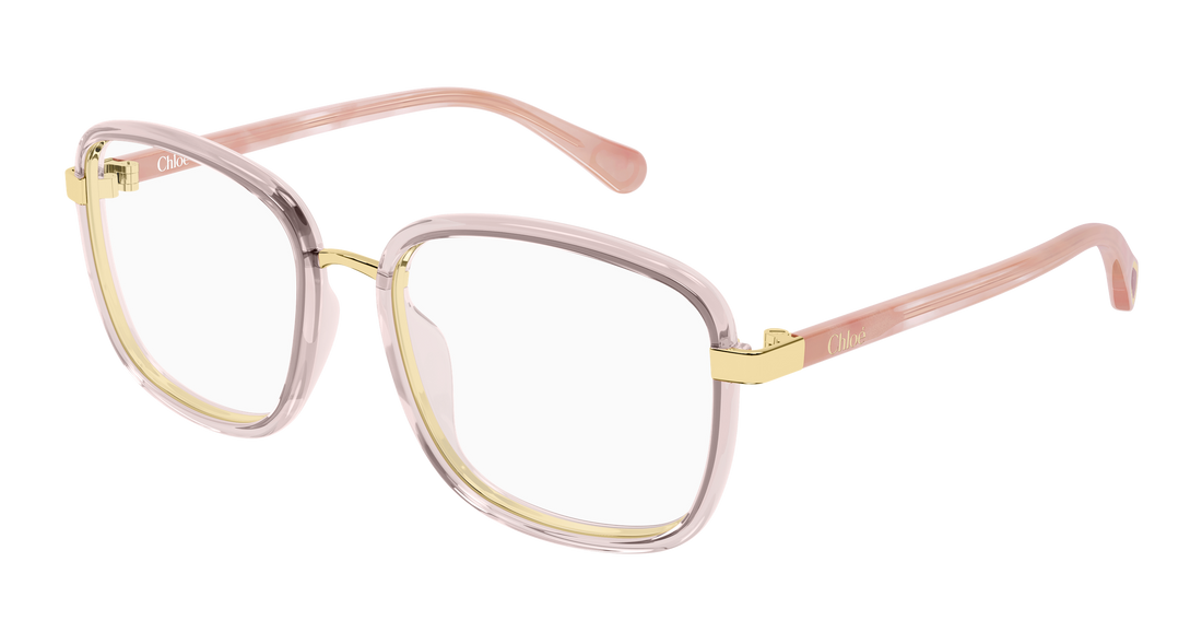 Lunettes de vue chloé cc0025o 006 rosa rectangular / squared infantil taille 49mm - Vue principale