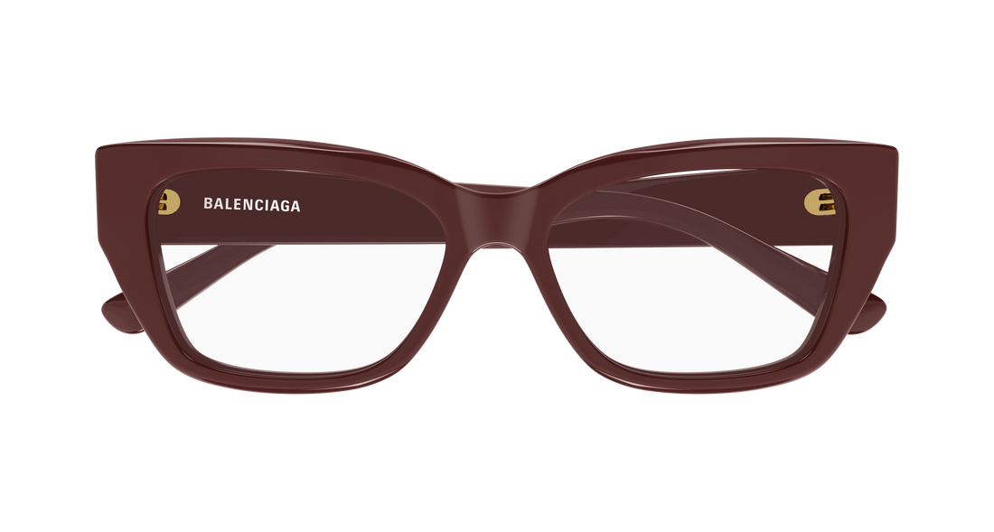 Prescription glasses balenciaga bb0483o 003 burdeos rectangular / squared femenino size 55mm - Detailed view