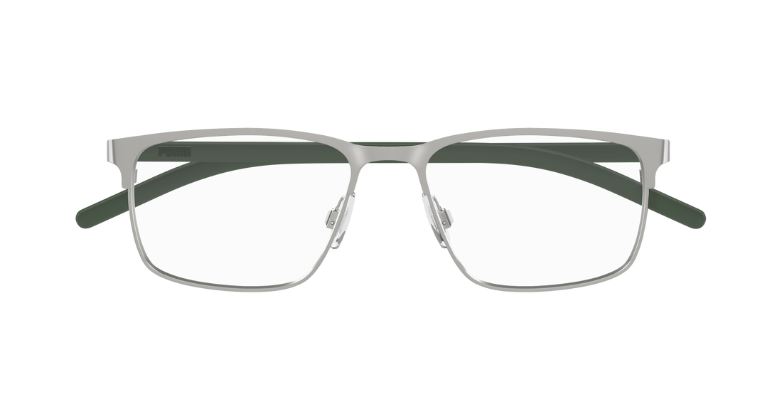 Lunettes de vue puma pu0553o 003 plateado rectangular / squared masculino taille 55mm - Vue détaillée