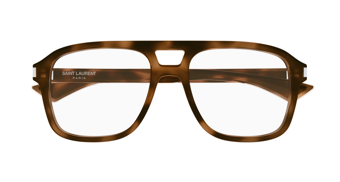 Lunettes de vue saint laurent sl 881 opt 003 havana masculino taille 55mm - Vue détaillée