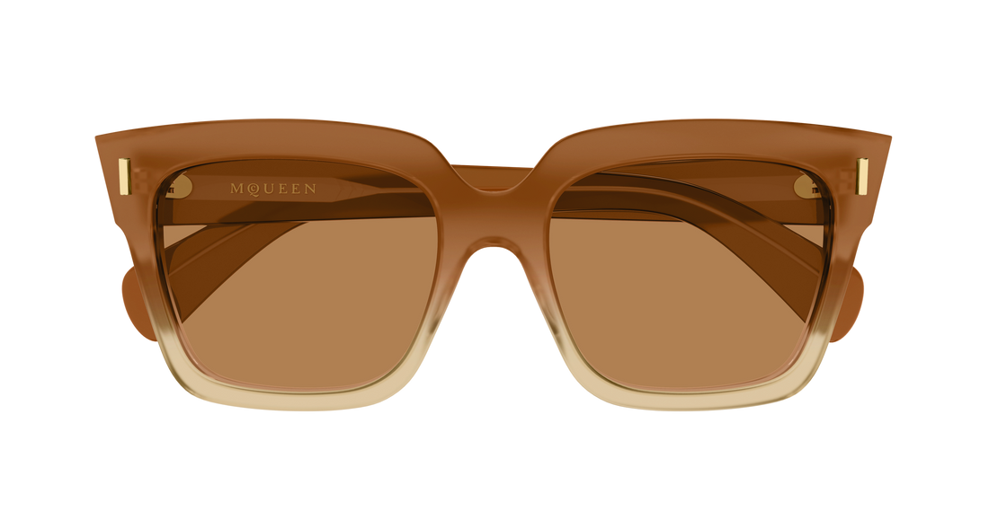 Sonnenbrillen alexander mcqueen am0583s 004 marron rectangular / squared femenino größe 56mm - Detailansicht