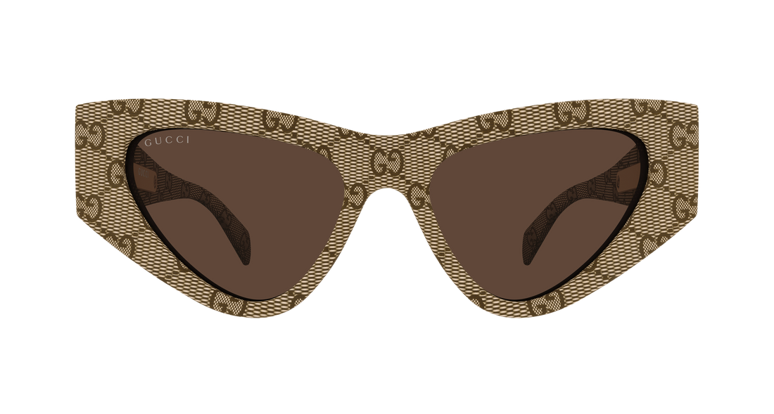 Sonnenbrillen gucci gg2019s 006 beige cat eye femenino größe 53mm - Detailansicht