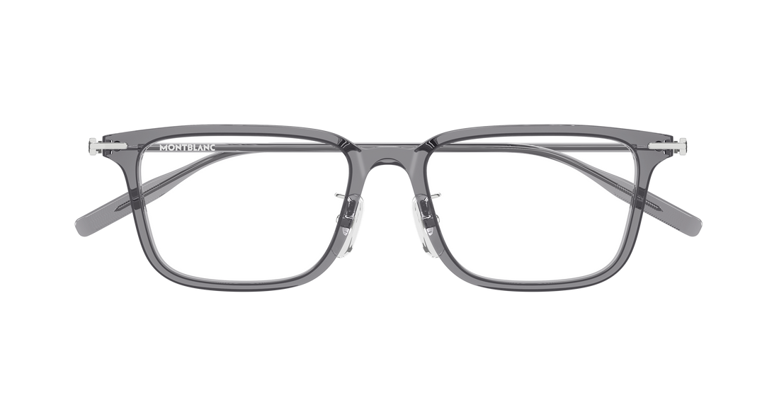 Occhiali da vista montblanc mb0489oa 004 gris rectangular / squared masculino taglia 54mm - Vista dettagliata