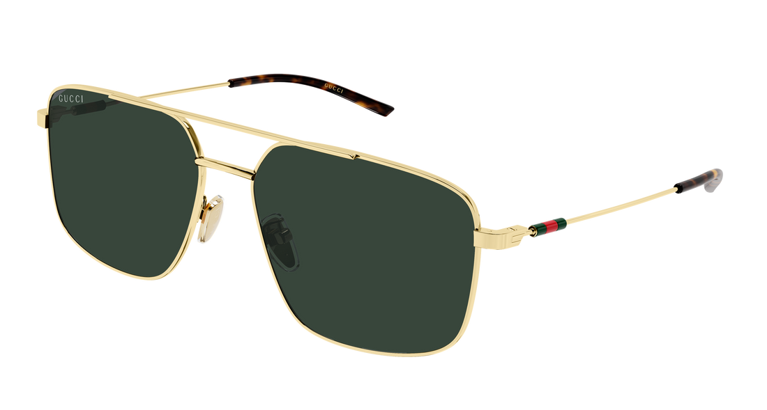 Occhiali da sole gucci gg2096sa 002 dorado rectangular / squared masculino taglia 59mm - Vista principale