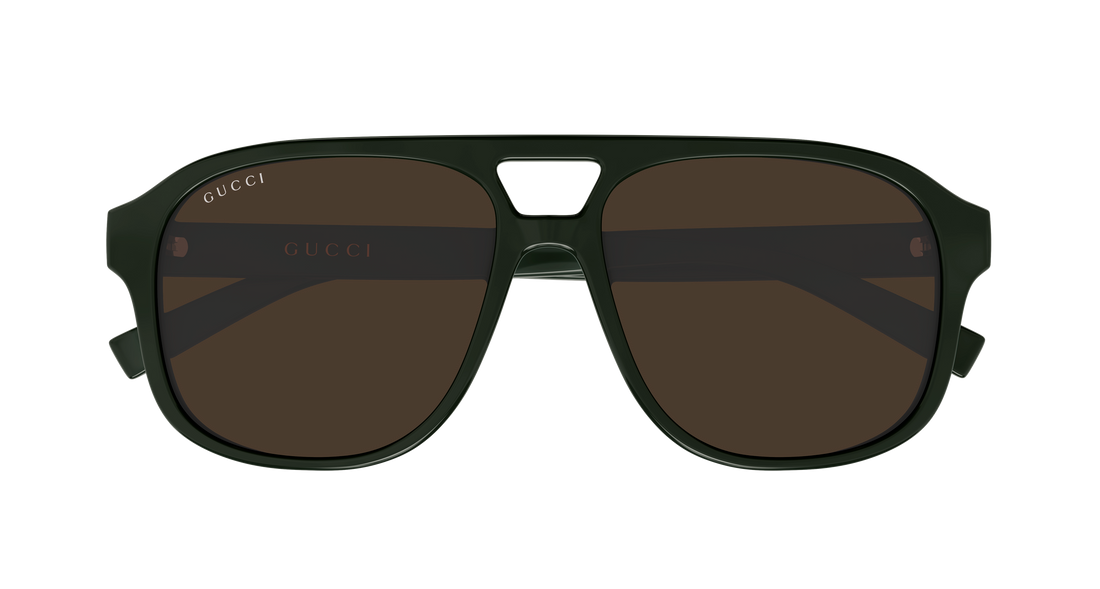 Lunettes de soleil gucci gg1856s 007 verde pilot/navigator masculino taille 57mm - Vue détaillée