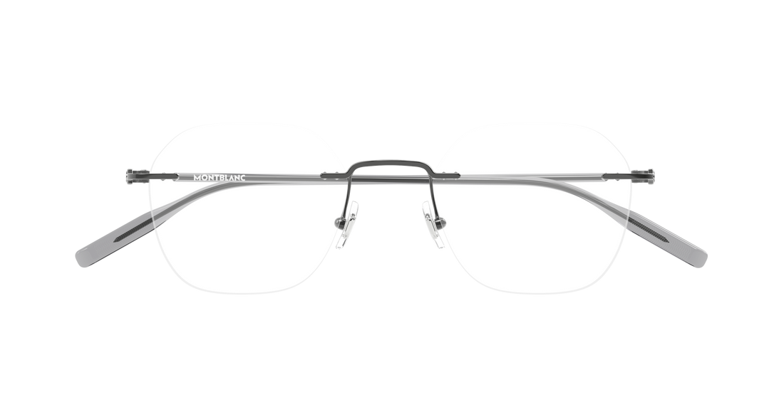 Occhiali da vista montblanc mb0471o 001 plateado round/oval/panthos masculino taglia 50mm - Vista dettagliata