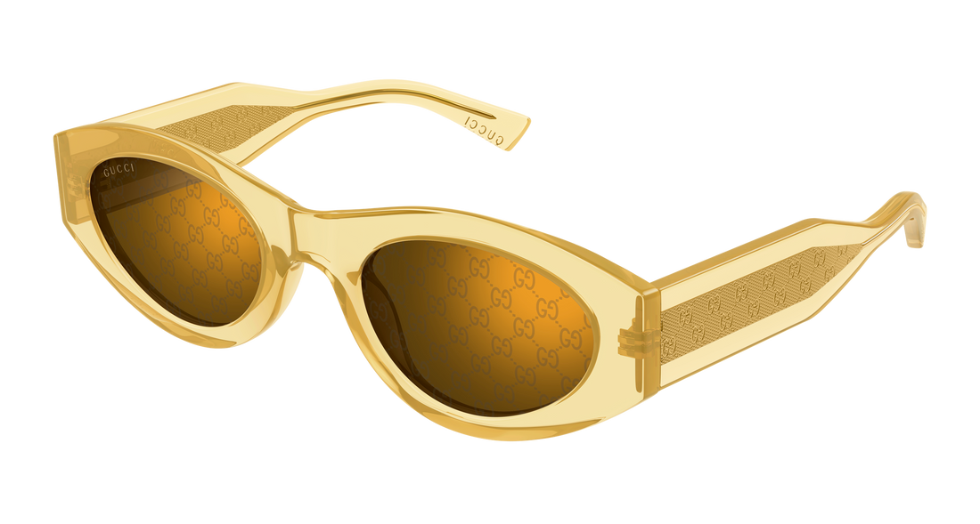 Sunglasses gucci gg2065s 004 amarillo round/oval/panthos femenino size 52mm - Main view