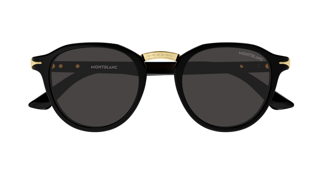 Sonnenbrillen montblanc mb0515s 001 negro round/oval/panthos masculino größe 49mm - Detailansicht