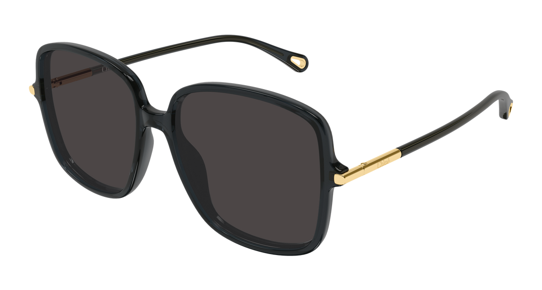 Lunettes de soleil chloé ch0396s 001 gris rectangular / squared femenino taille 57mm - Vue principale