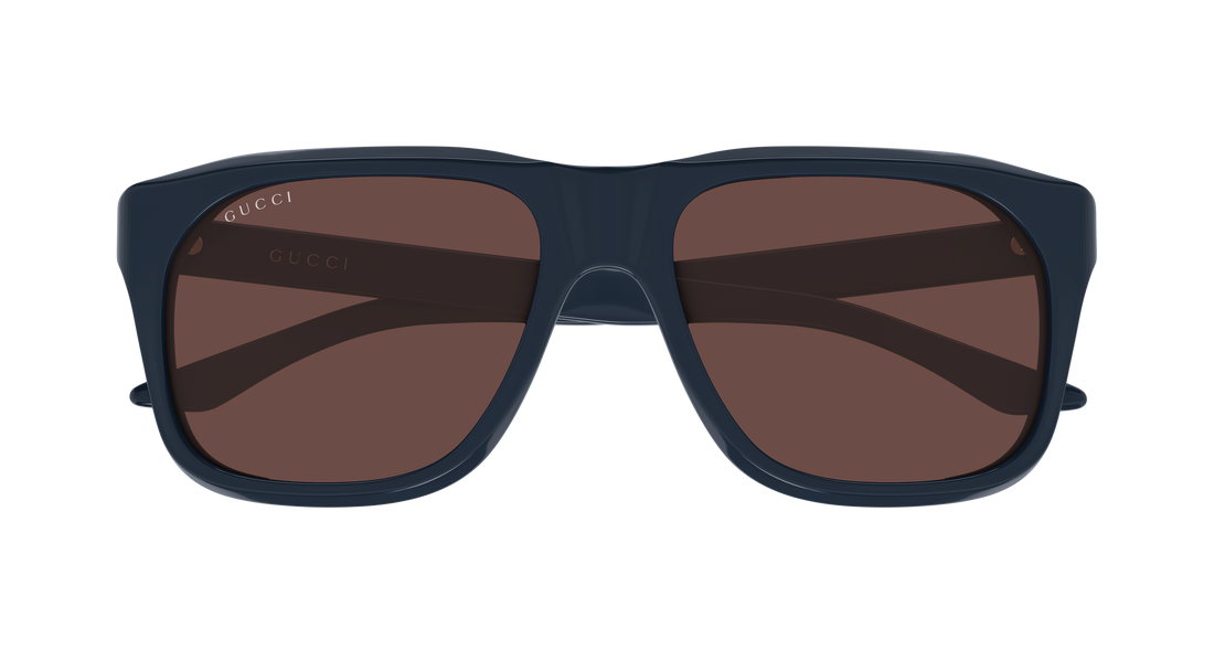 Occhiali da sole gucci gg2077s 004 azul rectangular / squared masculino taglia 55mm - Vista dettagliata