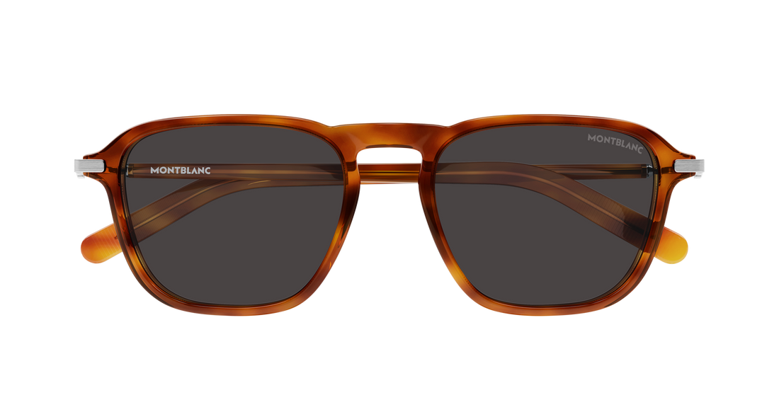 Lunettes de soleil montblanc mb0498s 004 havana pilot/navigator masculino taille 52mm - Vue détaillée