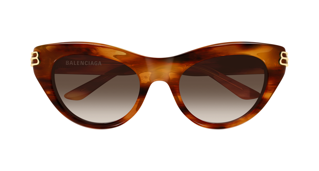 Occhiali da sole balenciaga bb0466s 002 marron cat eye femenino taglia 55mm - Vista dettagliata