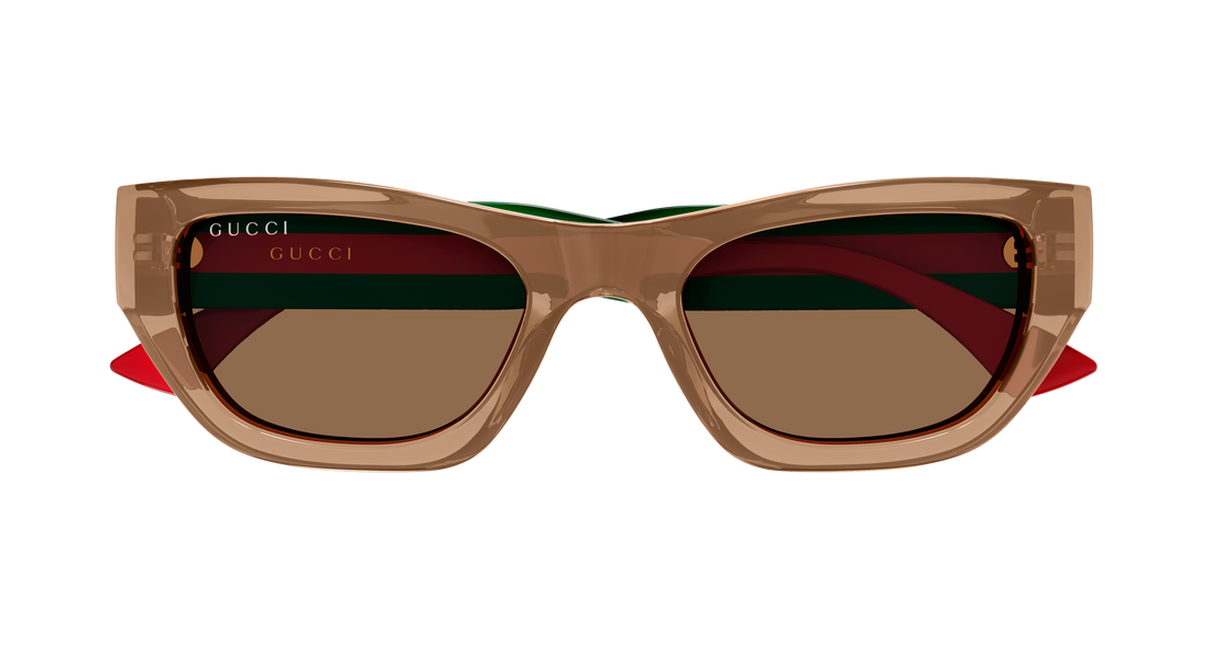 Sunglasses gucci gg2116s 004 marron cat eye femenino size 52mm - Detailed view