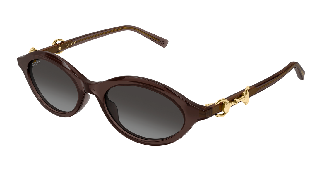 Sonnenbrillen gucci gg2215s 005 marron round/oval/panthos femenino größe 51mm - Hauptansicht