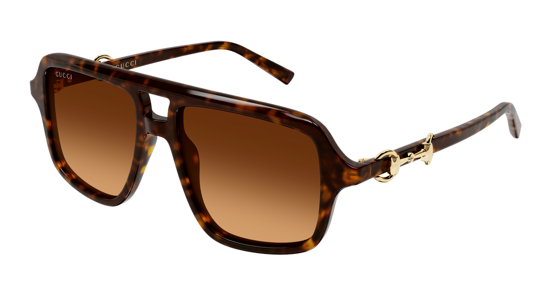 Occhiali da sole gucci gg2052s 008 havana pilot/navigator femenino taglia 55mm - Vista principale