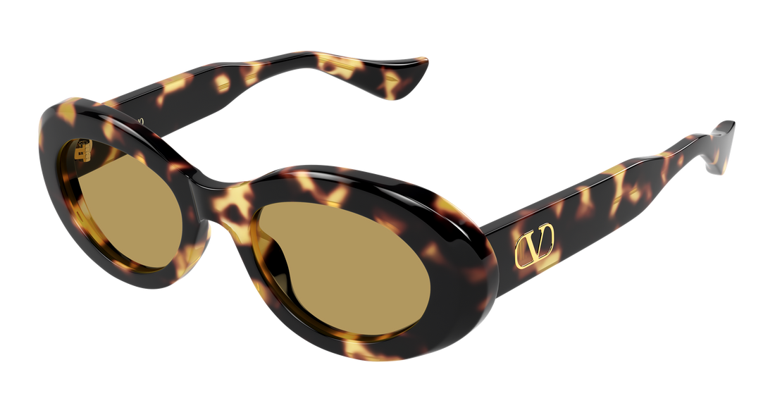 Lunettes de soleil valentino vg0057s 002 havana round/oval/panthos femenino taille 50mm - Vue principale