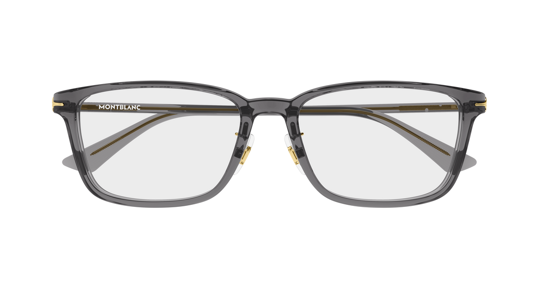 Brillen montblanc mb0531oa 003 gris rectangular / squared masculino größe 54mm - Detailansicht