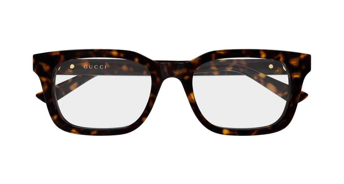 Lunettes de vue gucci gg2249o 002 havana rectangular / squared masculino taille 53mm - Vue détaillée