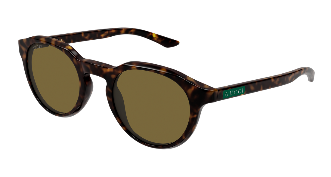 Occhiali da sole gucci gg2079s 002 havana round/oval/panthos masculino taglia 48mm - Vista principale