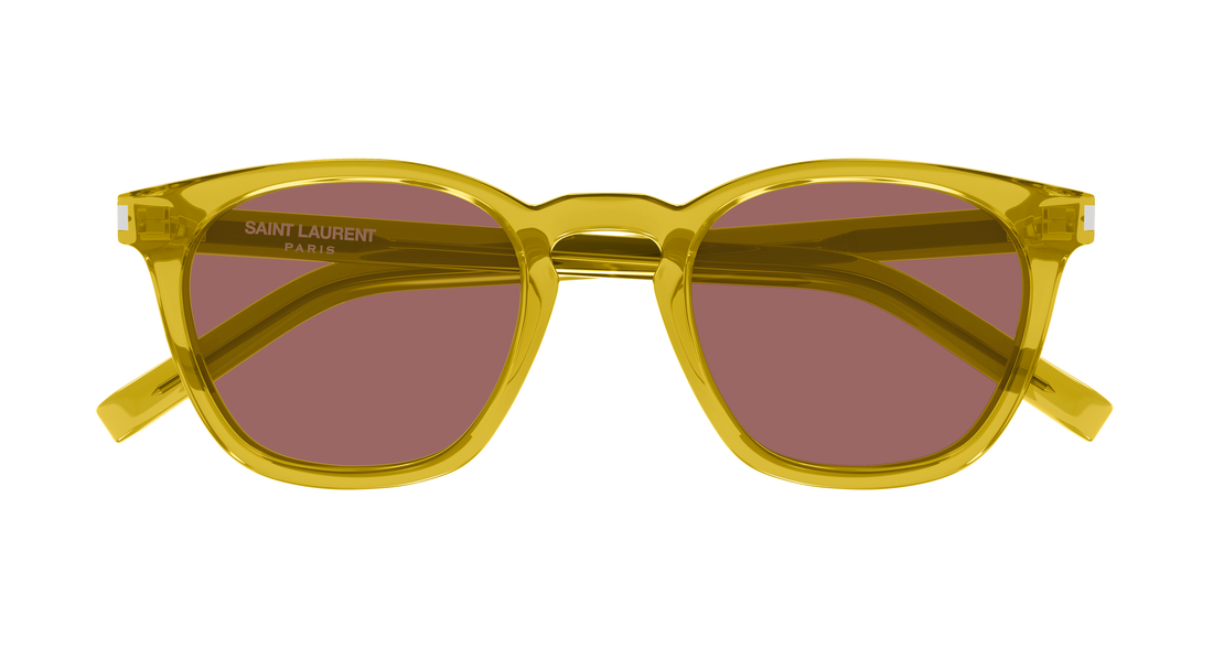 Lunettes de soleil saint laurent sl 28 058 amarillo rectangular / squared masculino taille 49mm - Vue détaillée