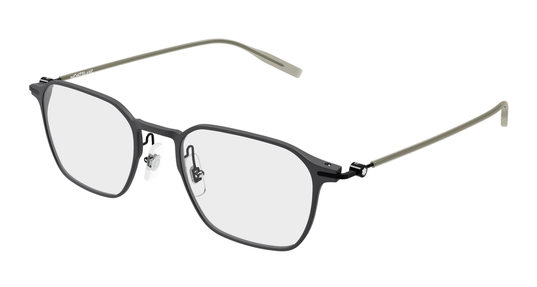 Brillen montblanc mb0504o 003 gris rectangular / squared masculino größe 51mm - Hauptansicht