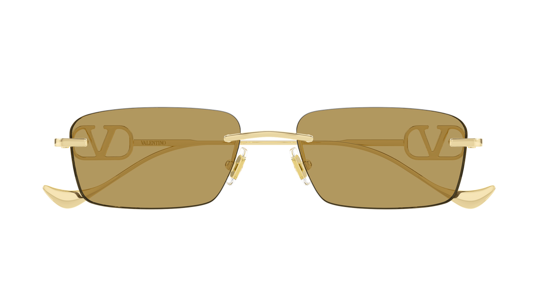 Lunettes de soleil valentino vg0067s 003 dorado rectangular / squared femenino taille 55mm - Vue détaillée
