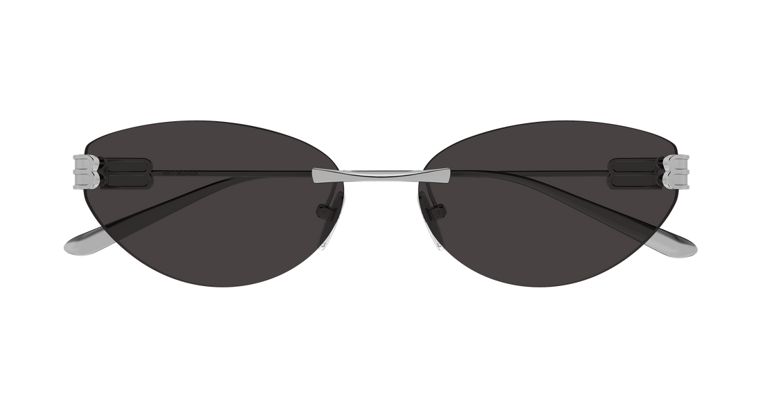 Sunglasses balenciaga bb0486s 001 plateado cat eye femenino size 61mm - Detailed view
