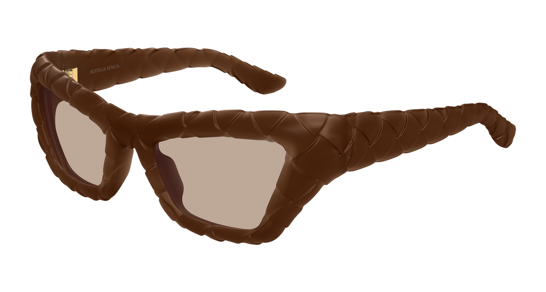 Sunglasses bottega veneta bv1438s 002 marron cat eye femenino size 56mm - Main view
